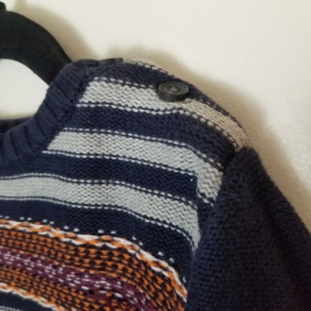 Gymboree Sweater Striped Knit Navy Blue 18-24 mos - Picture 4 of 5